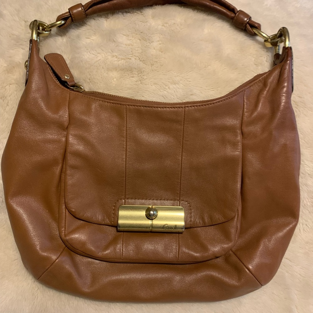 COACH vintage brown leather bag. Rare.